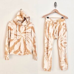 NSF Lisse Hoodie Sweatshirt + Sayde Jogger Sweatpants SET in Desert Sands